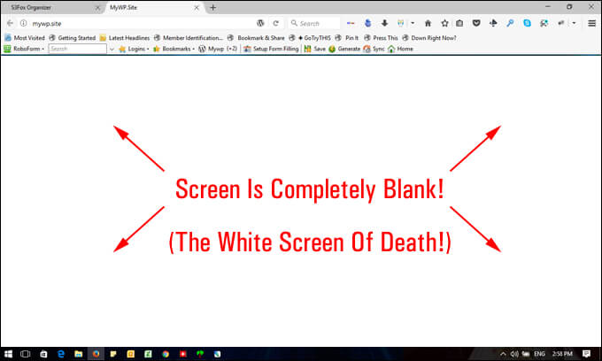 Λευκή οθόνη White Screen of Death στο Wordpress 