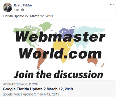 Google Update Florida 2: Μάρτιος 2019 μεγαλύτερη ενημέρωση σε επίπεδο πυρήνα  